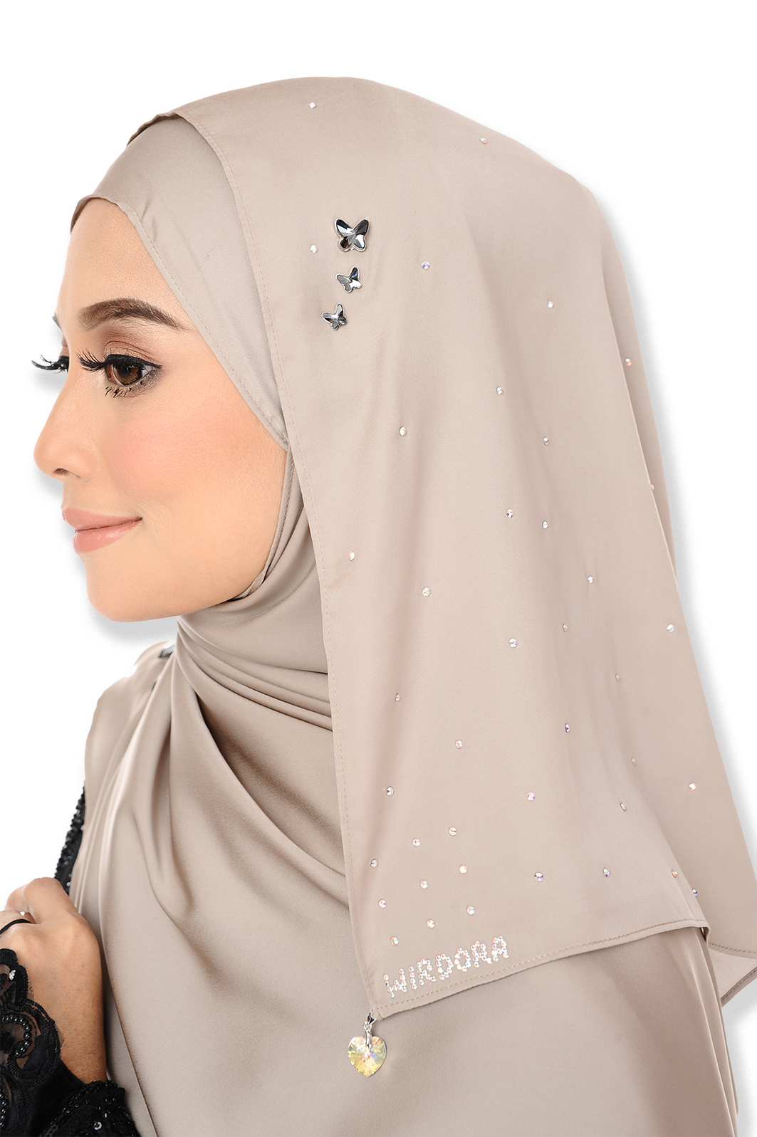 Wirdora Satin Shawl Hijab Quick Tutorial