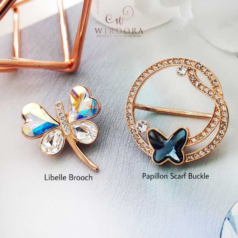 Wirdora Libelle and Papillon Rose Gold 18K